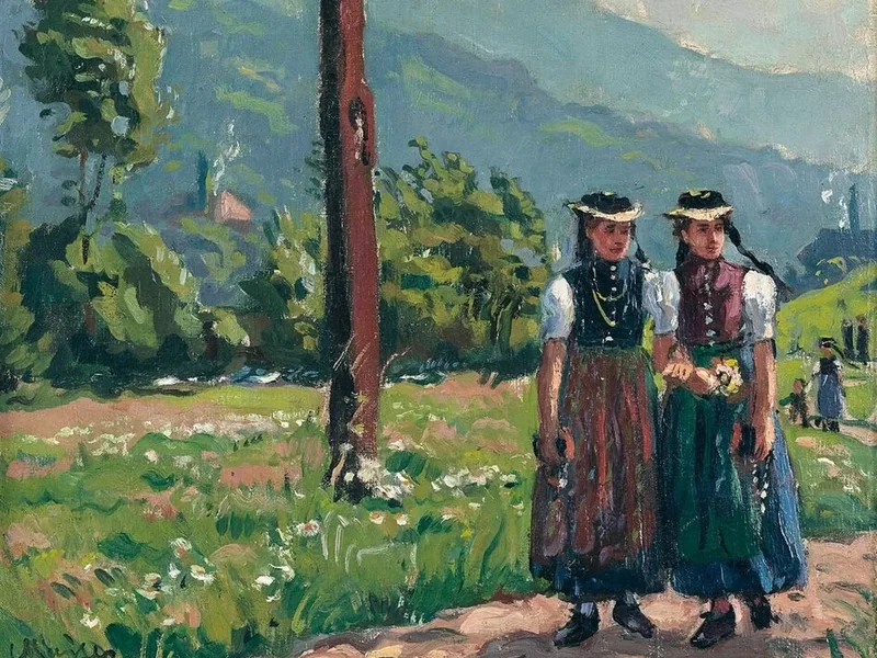 1880-Conrad Kayser - Funzione religiosa a Glottertal nel 1936